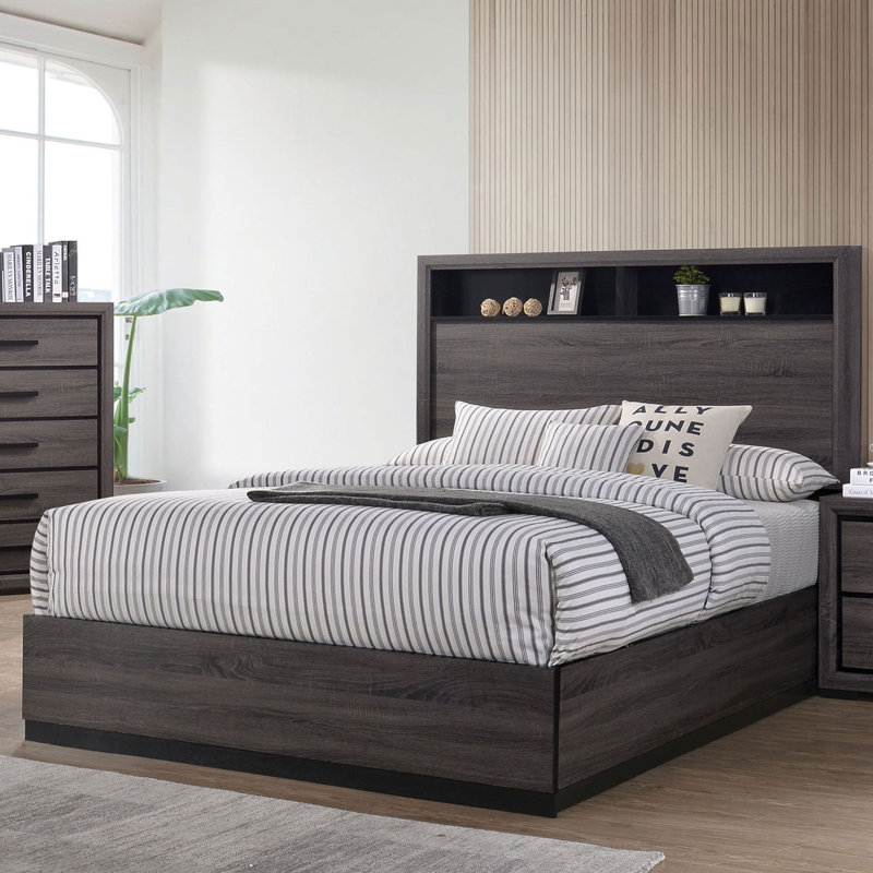 Jehova Bookcase Storage Bed, King