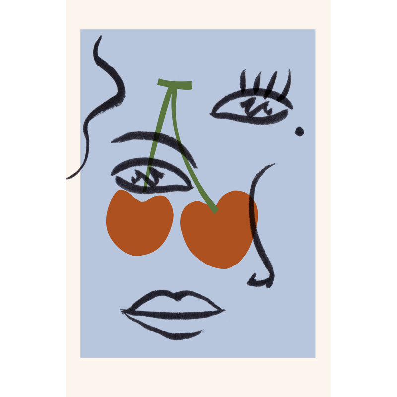 Cherry Baby I by Melissa Wang - Wrapped Canvas Painting, 76cm H x 51cm W