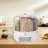 Chekesha 6-Grid Rotating Food Dispenser with Lid-982363606