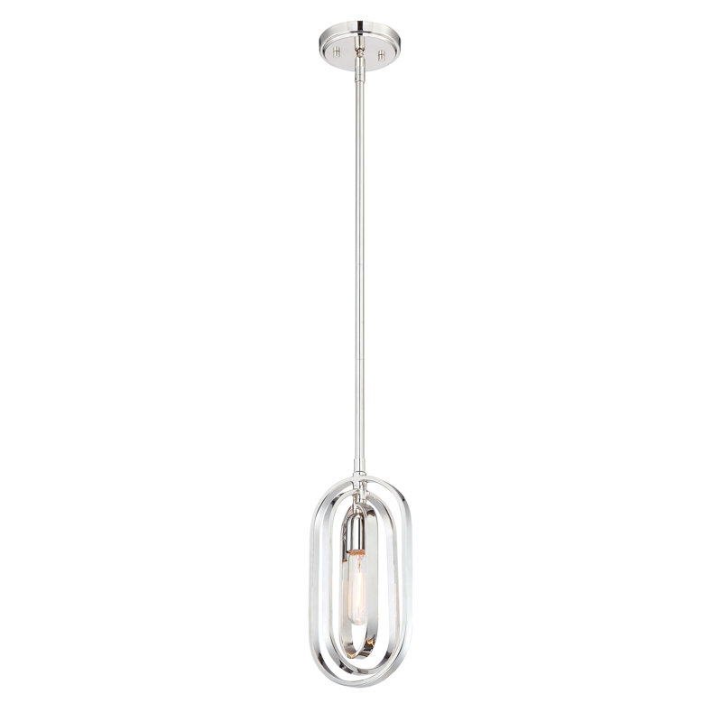 Luminaire suspendu géométrique à 1 lumière Braziel