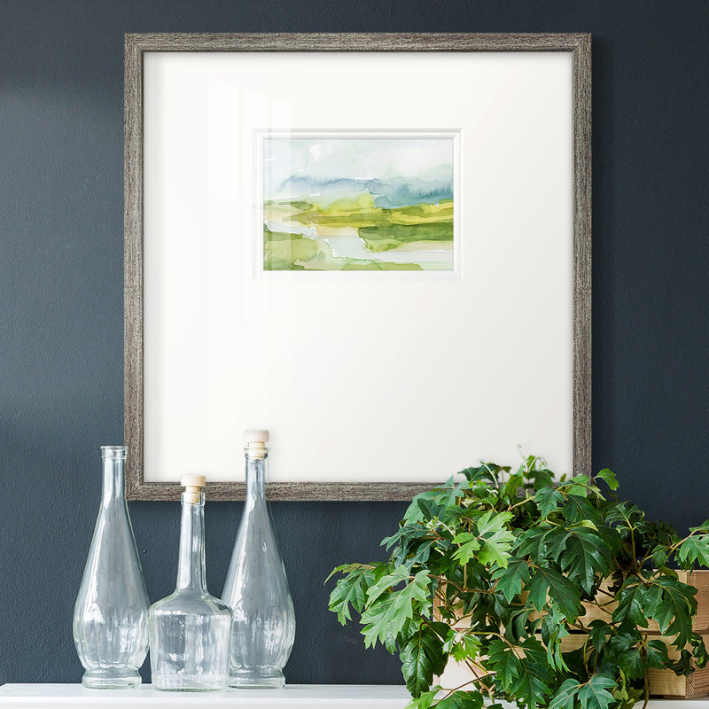 «Watery Lowlands Ipremium», reproduction encadrée, H 21 po x l 21 po x P 1,25 po, Cadre en papier gris