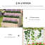 Outsunny 3-Tier Vertical Planter Box with Trellis & Back Storage - Natural