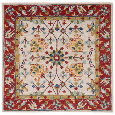 Tapis 386 Argonaut Micro-Loop en ivoire / rouge