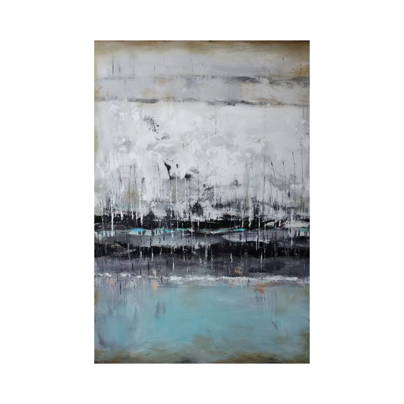 Abstract Seascape XII by Radiana Christova - Gallery-Wrapped Canvas Giclée on Canvas, 20.32 cm H x 30.48 cm W, Canvas