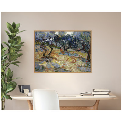"Olive Trees" par Vincent van Gogh par Nostalgia Prints, reproduction d'art sur toile encadrée