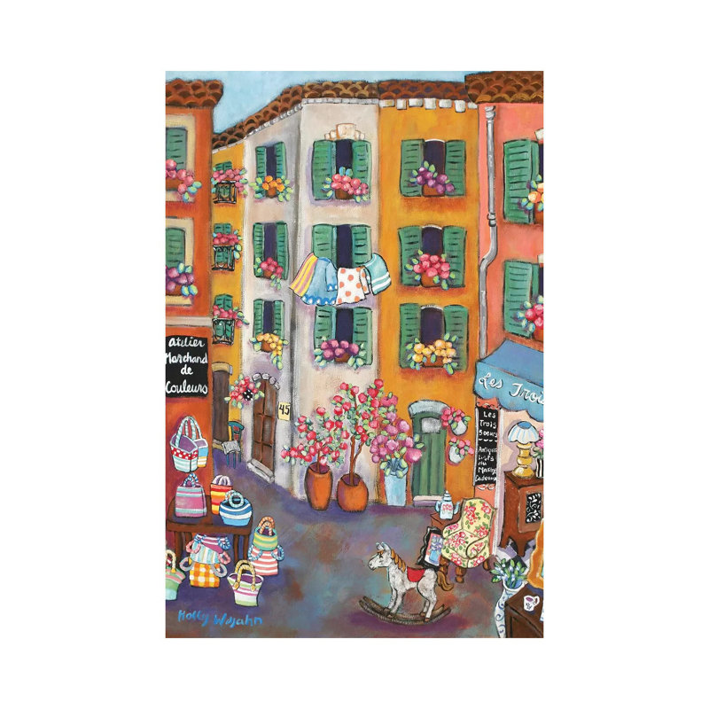 «Vieux VIle» par Holly Wojahn, reproduction d'art sur toile tendue, H 12 po x l 8 po x P 0,75 po