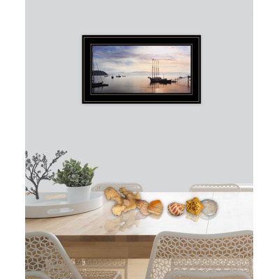 BAR HARBOR SILHOUETTES Framed Wall Art for Living Room, Home Wall Decor By Lori Deiter