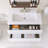 Wall Mounted Single Bathroom Vanity With White Ceramic Integrated Top-686013746-686013747
