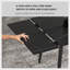 62.9" to 94.4" Extendable Dining Tables for 6 to 10 - Rectangle Black Dining Table