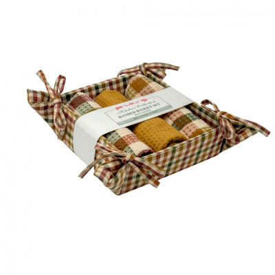 Cotton Waffle Kitchen Towel Linen Set