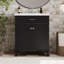 Meuble-lavabo de 30 po avec lavabo en céramique, porte à fermeture en douceur et tablettes réglables-103520438