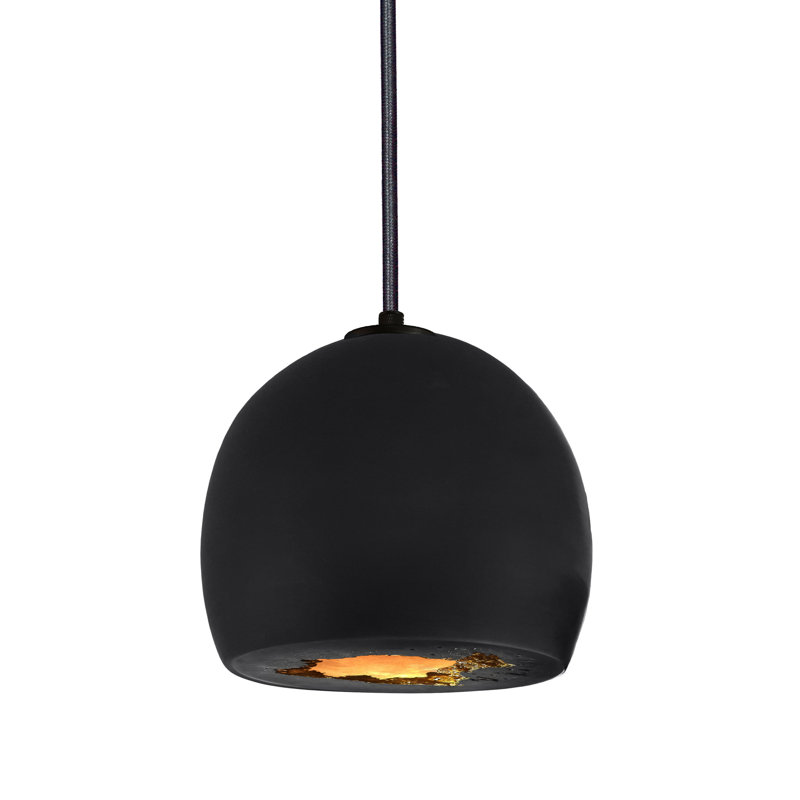 Geode 1 - Light Pendant, Matte Black/Brass