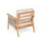 Ensemble de conversation modulaire d'extérieur 4 pièces en bois d'acacia et corde