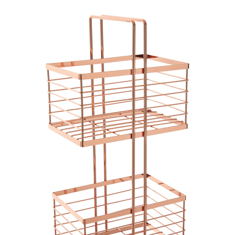 Danis Freestanding Shower Caddy, Rose Gold