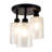 Cheneyville Glass Semi Flush Mount