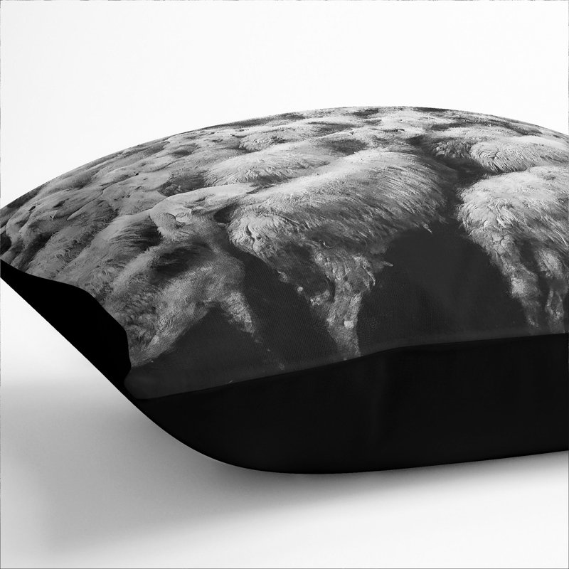 Flock Of Sheep Vol.1 Square Throw Cushion, Black, 55cm H x 55cm W x 20cm D