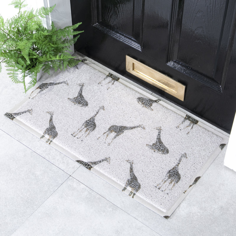 Mithran Non-Slip Floral Doormat
