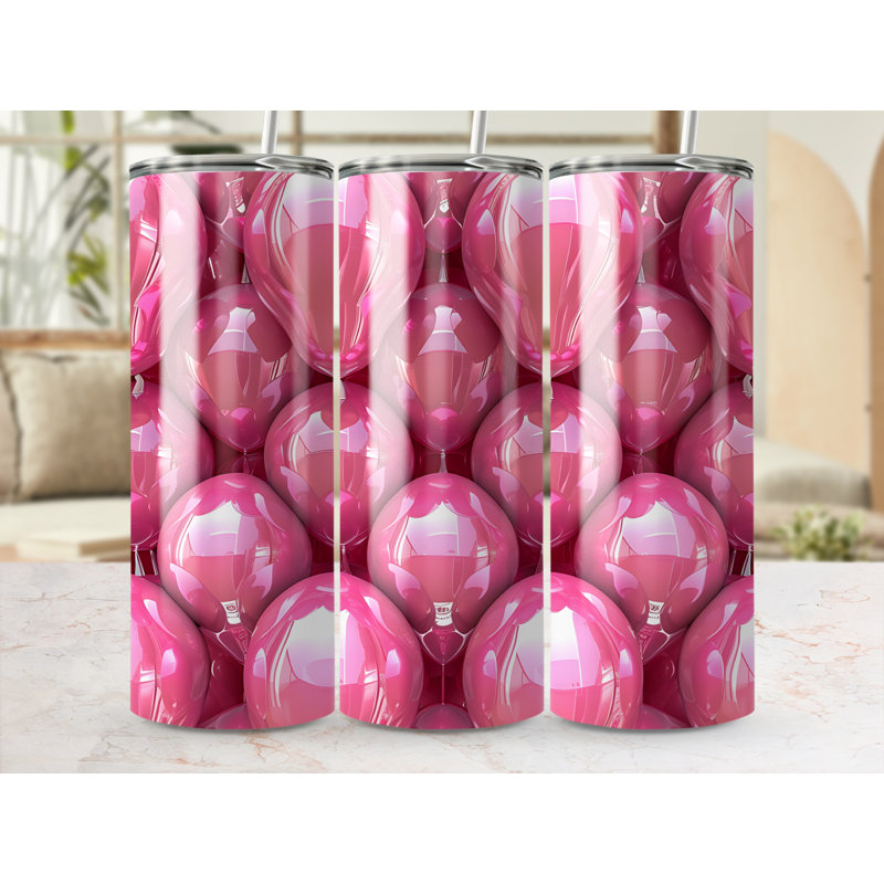 Choose Handmade Tumblers 591ml Vacuum Insulated Stainless Steel (18/8) Travel Tumbler with Straw