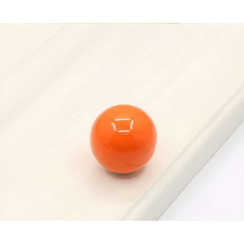 Colorful Ceramic Cabinet Door Handle, Round Single Hole Design