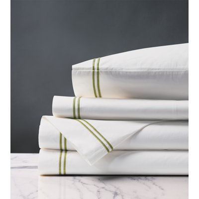 Ensemble de draps en percale de coton de qualité égyptienne 200 fils Enzo