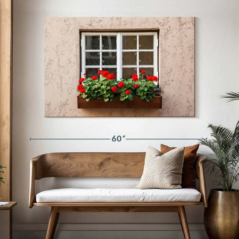 Fleur de fenêtre, H 34 po x l 51 po