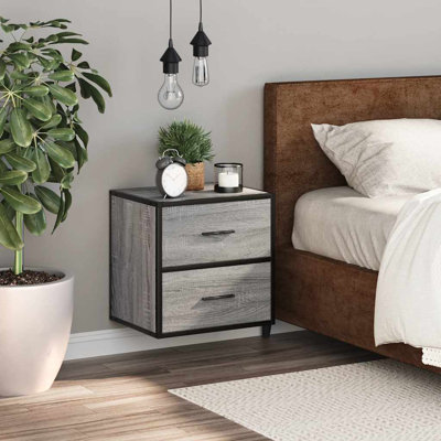 40cm W Metal Bedside Table