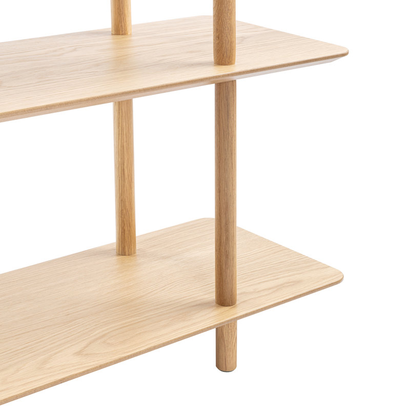 Banjo 149 cm H x 160 cm W Solid Wood Standard Bookcase