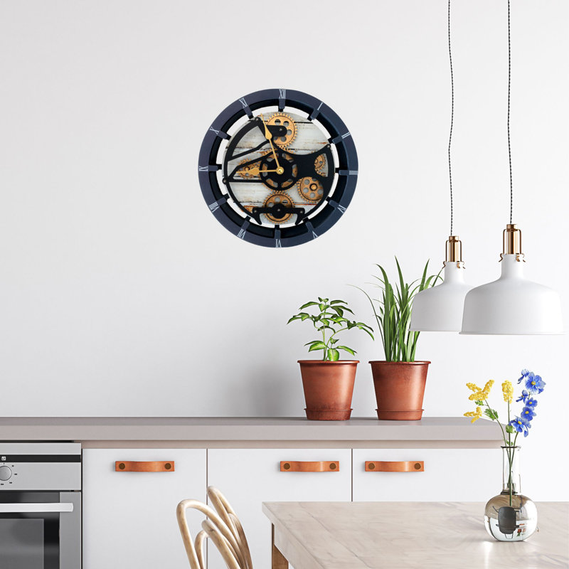 Wood Wall Clock, Desert Beige