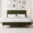 Velvet Henley Upholstered Scalloped Bed, King Size Bed Frame with Headboard-1405303936-1405303939