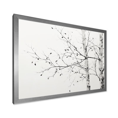 " Grey Minimalism Tree Birch II "