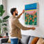 Wildflower Fields Botanical 1 Piece Wrapped Canvas Wall Art-246009544-246009545