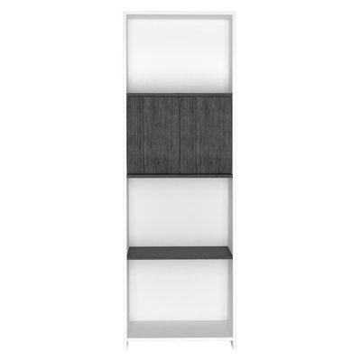 Dennielle 4 shelf bookcase with cupboard unit
