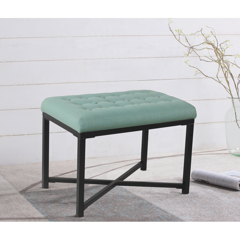Bridgegate Upholstered Bench, Aqua Woven