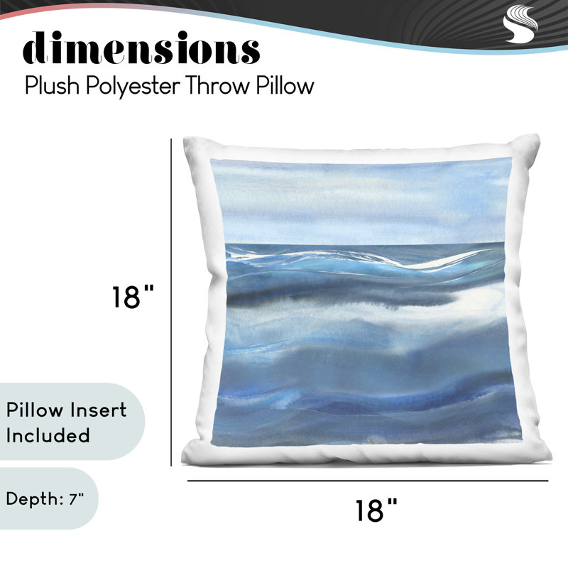 Coussin Calm Expanse of Ocean Waves