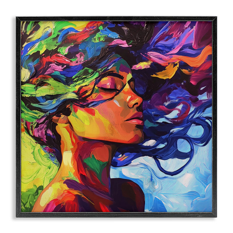 Giclée encadrée, design par Svetlana Aleynikova, H 17 po x l 17 po, Giclée encadrée noir minuit