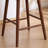 Ryden Upholstered Faux Leather Counter Stool with Wooden Legs-1451240639