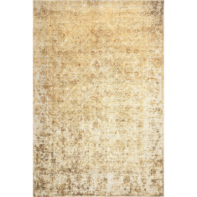 Harlow SpinClean Printed Faded Vintage Flatweave Area Rug