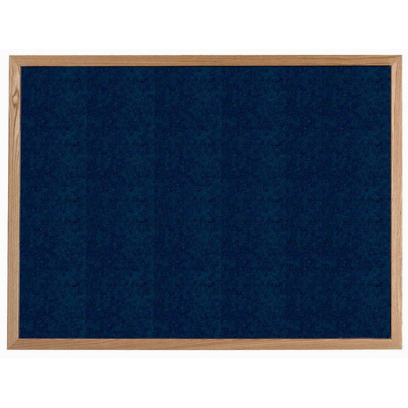 Wall Cork Bulletin Board, 36"H  x 48" W, Grey
