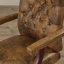  Fauteuil de direction pivotant à dossier haut capitonné et accoudoirs style campagnard-45347411