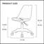 Chaise d'ordinateur polyvalente et réglable sans accoudoirs pour différentes pièces, ergonomique et élégante-1044512798