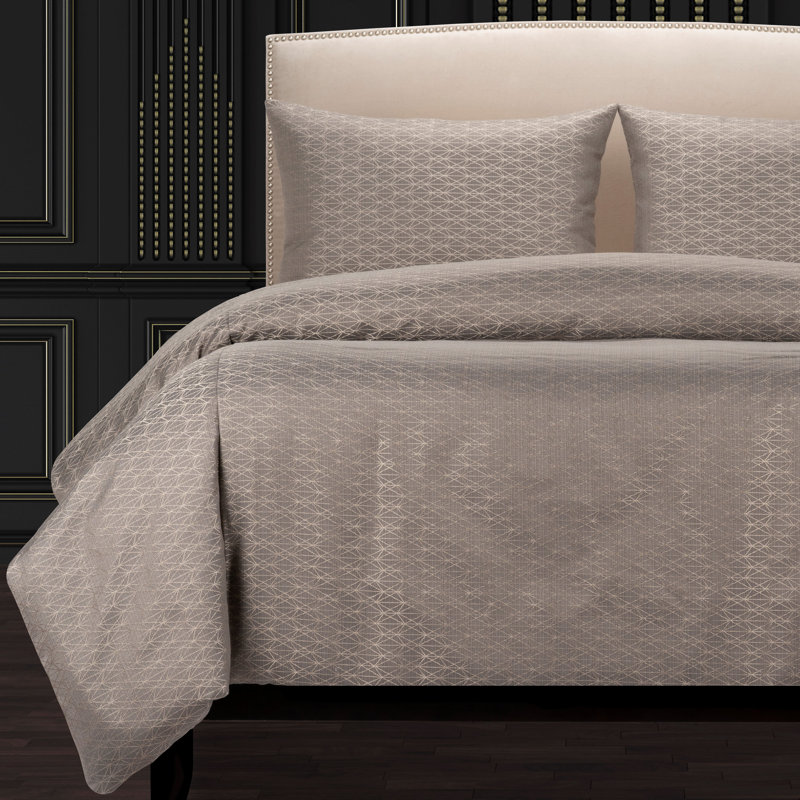 Star Attraction Luxury Single Duvet Cover, Twin Duvet Cover, Gray