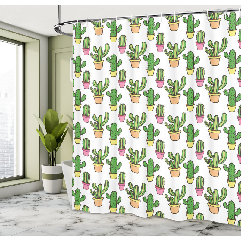 Shower Curtain with Hooks Included, 84"H x 69"W