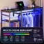 LED Lighted Coat Rack with Hanging Rail and 2-Drawer-349709301