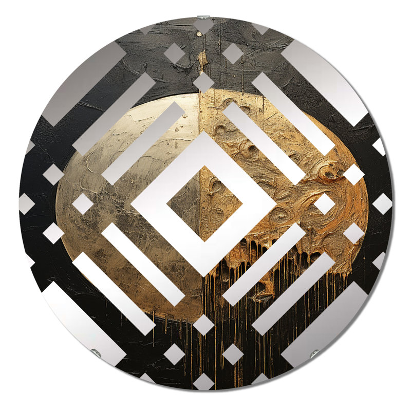 Amberlie - Diamond Decorative Mirror, 23.6" x 23.6"