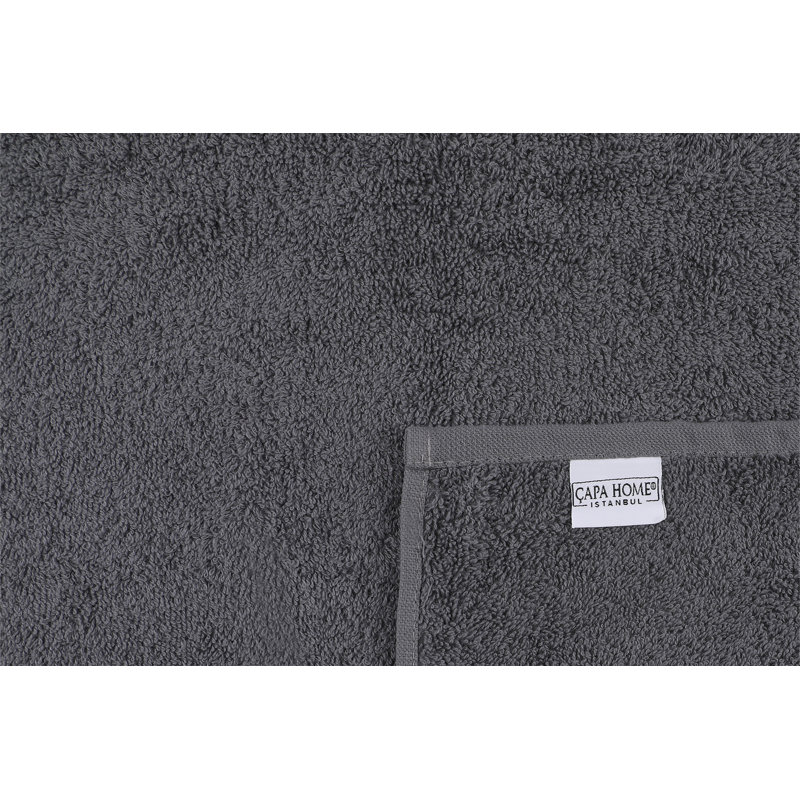 Ensemble de serviettes 100% coton 2 pièces Ruzgar, Anthracite