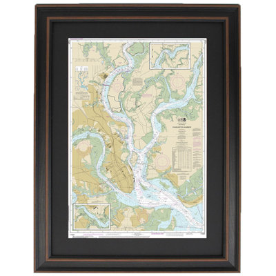 Charleston Harbor | Nautical Chart | Framed Print