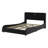 Upholstered Platform Bed With Thickened Headboard, Bluetooth Speakers And RGB LED Light-524316806
