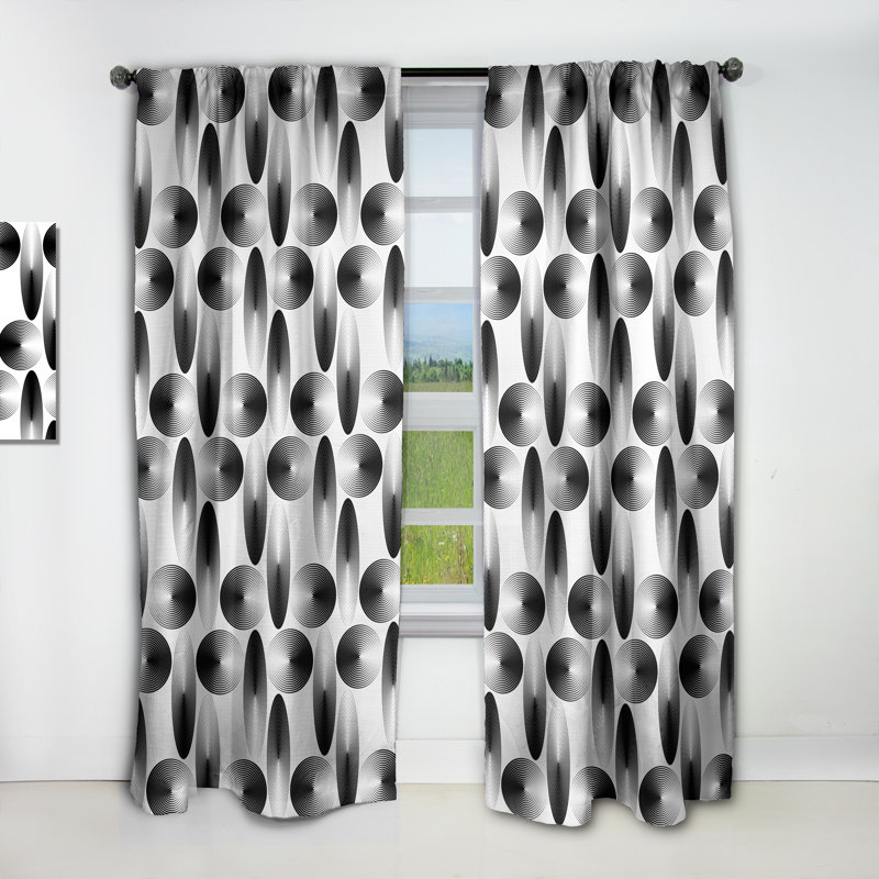 Rideau en lin / polyester, L 52 po x L 95 po