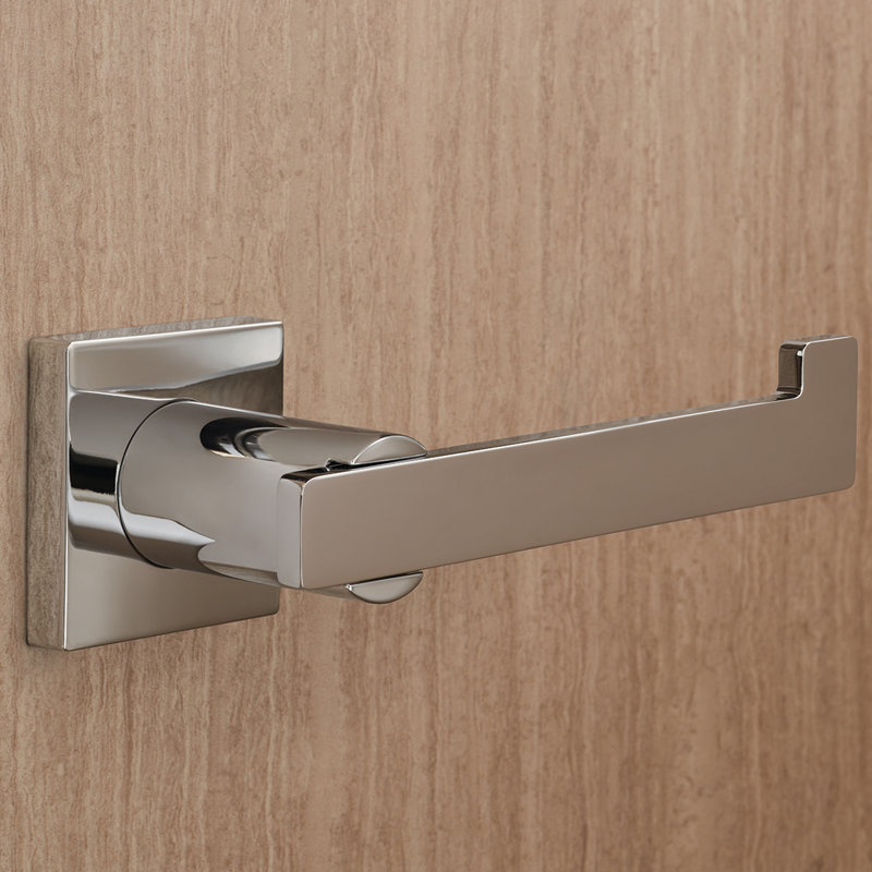 Porte-papier hygiénique à fixation murale Lura, Chrome poli