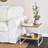 Household Essentials Square Wooden Side Table/End Table With Storage Shelf-1060687546
